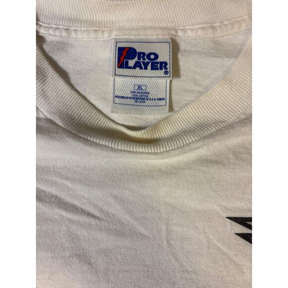 Vintage Pro Player Philadelphia Eagles Tee XL 90s 2000s White | Vertical Graphic - Picture 4 of 7
